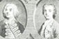 Senesino y Farinelli. Grabado de Wilson Lowry sobre un dibujo de Charles Grignion, segunda mitad del siglo XVIII. Fitzwilliam Museum. Cambridge.