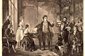 Beethoven dirigiendo al Cuarteto Razumovsky, c. 1880.