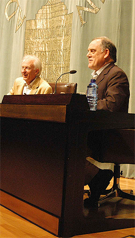 César Oliva con Albert Boadella César Oliva con Albert Boadella