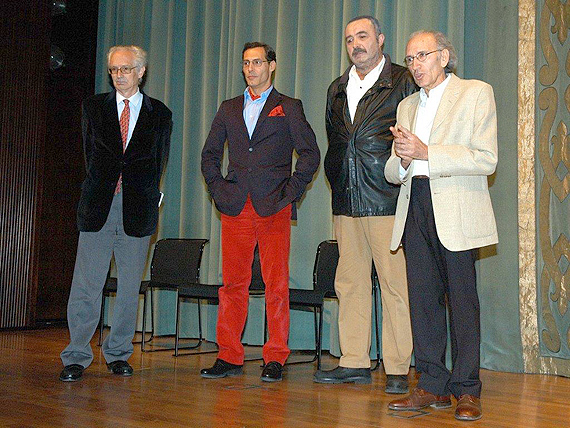 Andrés Amorós, Manuel Bandera, Juan Alberto López y José Luis Alonso de Santos Andrés Amorós, Manuel Bandera, Juan Alberto López y José Luis Alonso de Santos