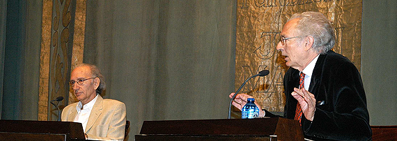 Andrés Amorós con José Luis Alonso de Santos Andrés Amorós con José Luis Alonso de Santos