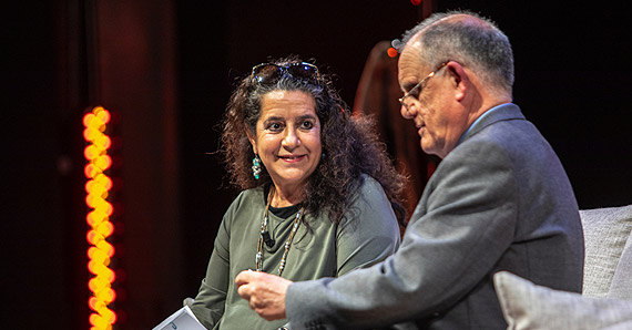 Helena Pimenta con César Oliva Helena Pimenta con César Oliva
