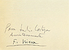 Dedicatoria de Francisco Nieva a Julio Cortázar.
