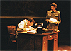 "Cartas de amor a Stalin", de Juan Mayorga. Fotografía de Antonio Castro Jiménez. Teatro María Guerrero. Madrid, 1999.