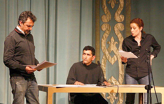Pere Ponce, Juan Mayorga y Clara Sanchis Pere Ponce, Juan Mayorga y Clara Sanchis