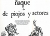 Programa de "Ñaque o de piojos y actores", de José Sanchis Sinisterra. Teatro Español. Madrid, 1981