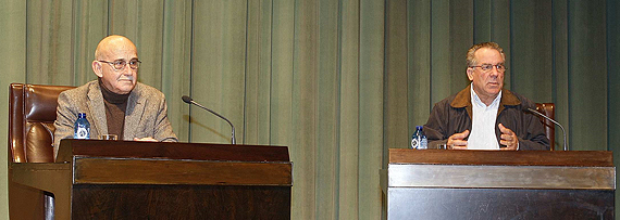 Luciano García Lorenzo con José Sanchis Sinisterra Luciano García Lorenzo con José Sanchis Sinisterra