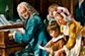 Johan Sebastian Bach con su familia. Bach en el círculo familiar, de Toby Edward Rosenthal (óleo sobre lienzo, 1870). Museo de Bellas Artes de Leipzig.