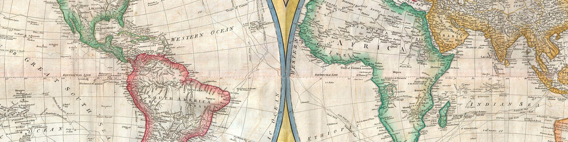 Mapas de todos los colores, siglos XVIII y XIX