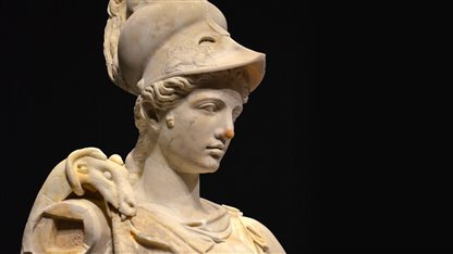 Sobre el Mediterráneo: Personajes clave: diosas: Atenea: diosa de la inteligencia y del poder