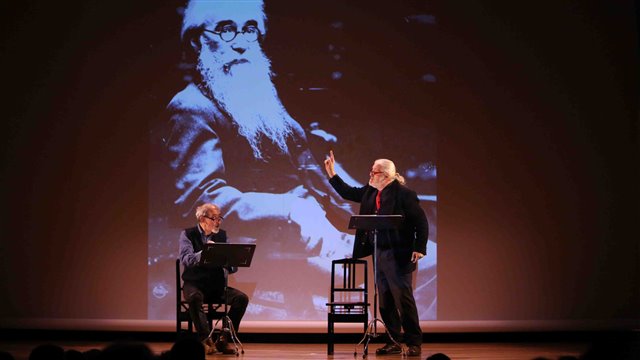 Dramatised reading of ¿Para cuándo son las reclamaciones diplomáticas? by Valle-Inclán, in "Poetics and Theatre"