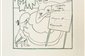 Final del segundo cuadro. Dibujo de Bagaría para el libreto de Fantochines