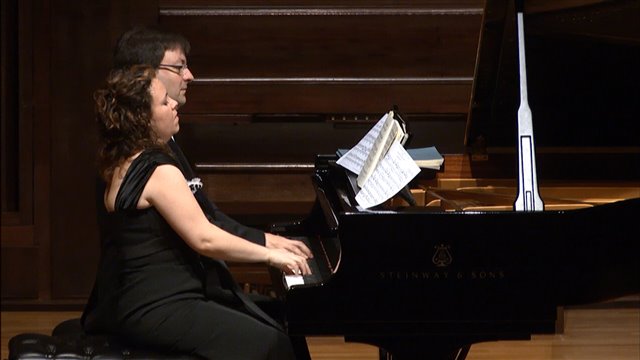 Las Danzas húngaras de Brahms, a dos pianos