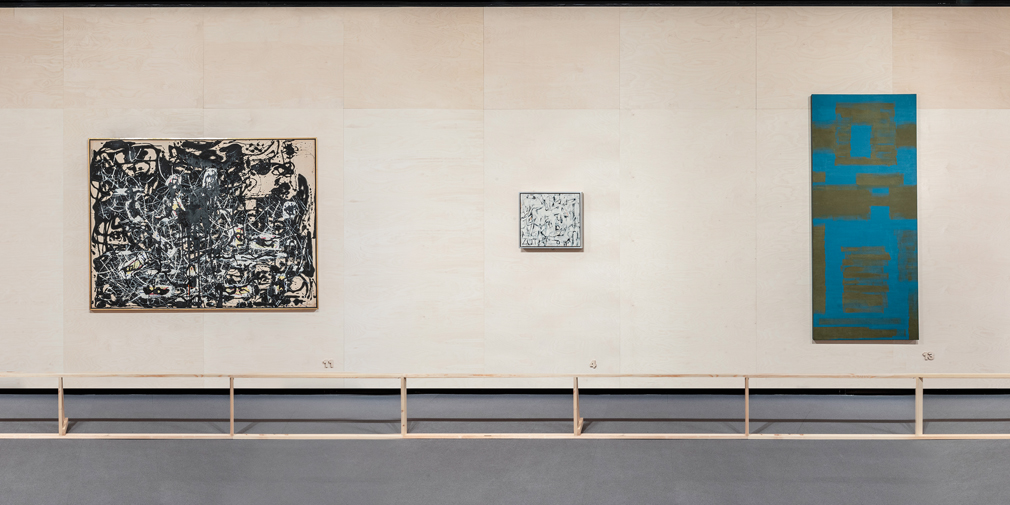 <kbd>Jackson Pollock. <em>Yellow Islands</em>, 1952. Tate, London</kbd> <kbd>Willem de Kooning. <em>Zot</em>, 1949. The Metropolitan Museum of Art, New York</kbd> <kbd>Ad Reinhardt. Untitled, 1950. Museo AC Helga de Alvear, Cáceres</kbd>