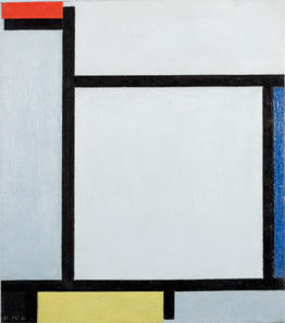 Piet Mondrian, Compositie met rood, blauw, zwart, geel en grijs [Composición en rojo, azul, negro, amarillo
y gris], 1921. Gemeentemuseum Den Haag, La Haya © Gemeentemuseum Den Haag