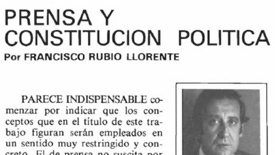 Prensa y constitución política