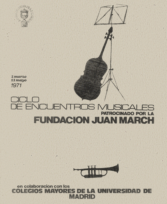 Encuentros musicales en Colegios Universitarios de Madrid (1971)