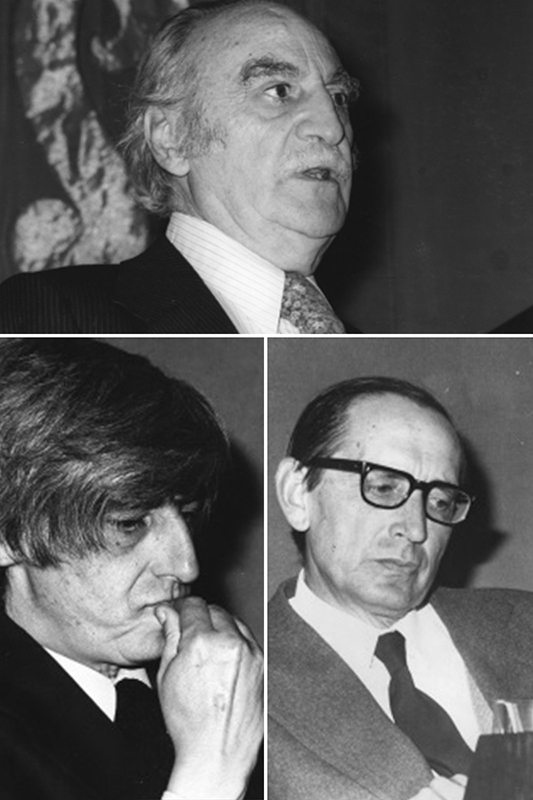 Francisco Ayala, Juan Benet y Miguel Delibes (1975)