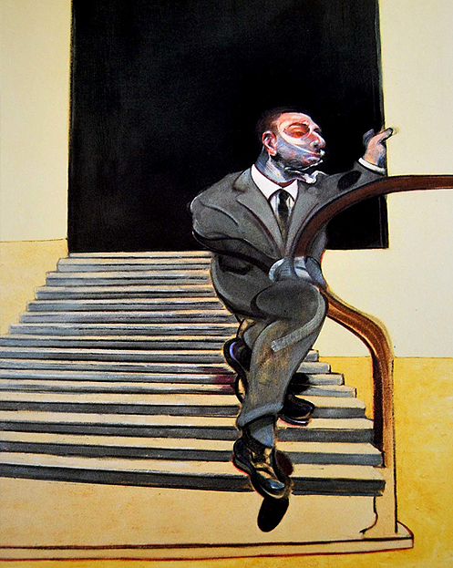 'Retrato de un hombre bajando una escalera' (1972). Francis Bacon. Colección privada © The Estate of Francis Bacon