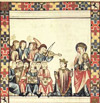 Miniatura de las Cantigas de Santa María de Alfonso X el Sabio