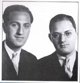 George Gershwin y su hermano Ira