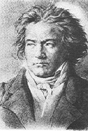 Retrato de Beethoven por Kloebel