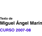 Obras de Scarlatti, Beethoven, Liszt, Albéniz y Ligeti. Texto de Miguel Ángel Marín. Curso 2007-08