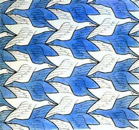 Día y noche. M.C. Escher