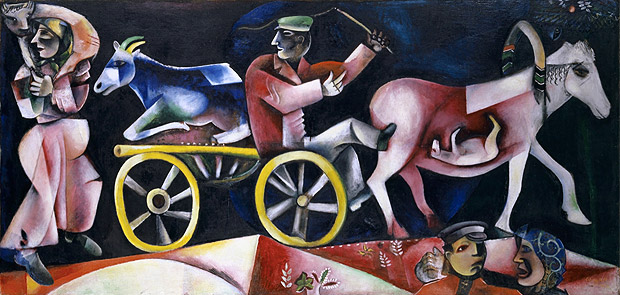 'El tratante de ganado' por Chagall, 1912