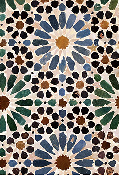 Panel alicatado nazarí, Museo de la Alhambra