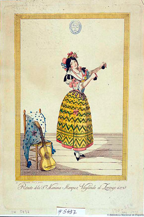 Retrato de Mariana Márquez bailando el zorongo