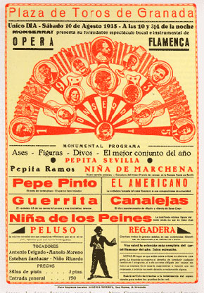 Cartel de una ópera flamenca