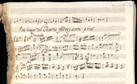 Partichela original del primer violín del melólogo paródico